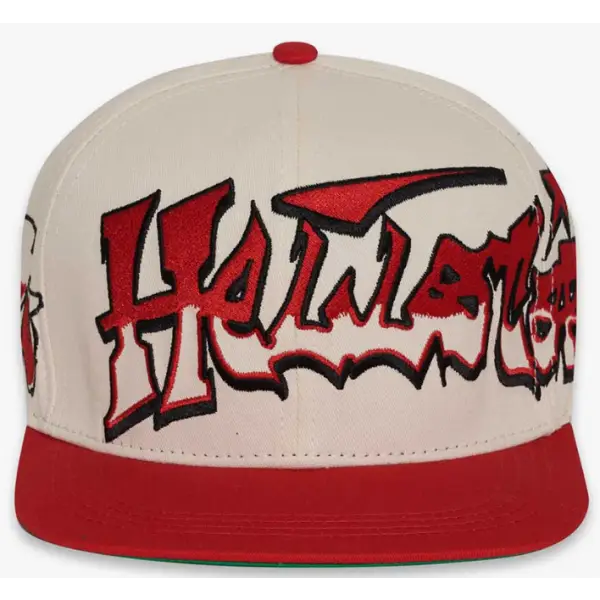 Hellstar records rhinestone ny snapback - OSFA / CREAM - HATS