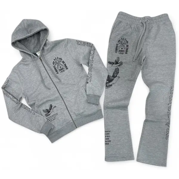 Highly undrtd above all beings stacked sweatsuit - SWEATSUITS