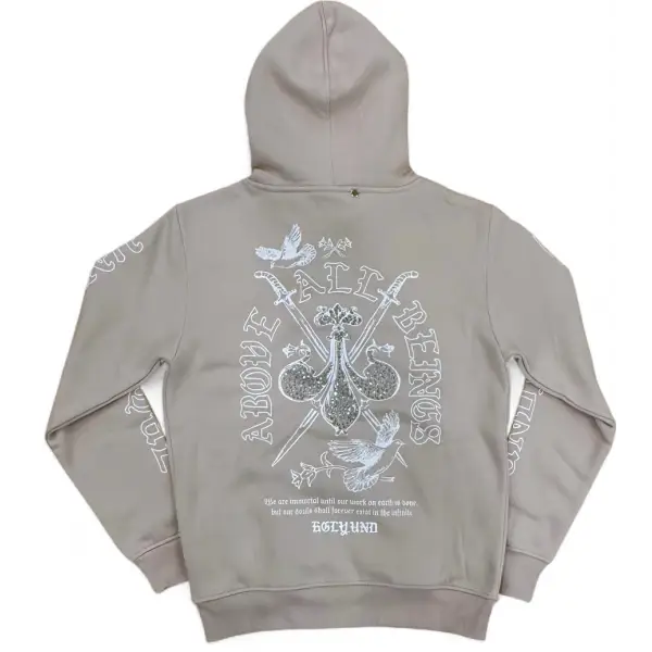 Highly undrtd above all beings zip up hoodie - HOODIE