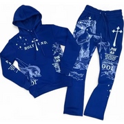 Highly undrtd divine aura sweatsuit - SMALL / ROYAL - SWEATSUITS