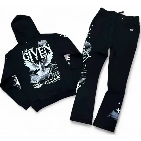 Highly undrtd nothings given stacked sweatsuit - SWEATSUITS