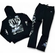 Highly undrtd nothings given stacked sweatsuit - SWEATSUITS