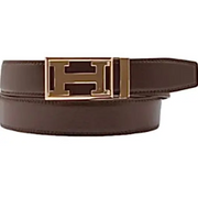 Hudson Belt One Size Fits All (S to XL) – Comfortable & Adjustable Leather Belt for Men and Women - OSFA / BROWN - BELTS