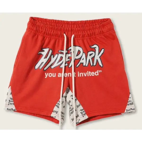 hyde park panel shorts - SMALL / RED - SHORTS