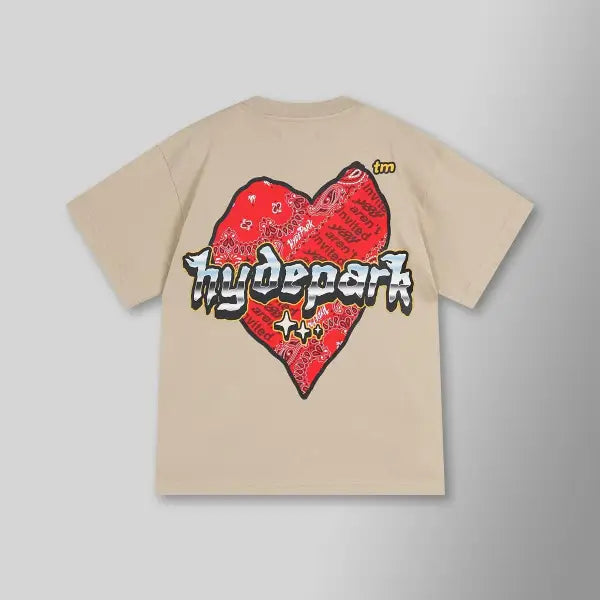 Hyde park slab heart t-shirt - T-SHIRT