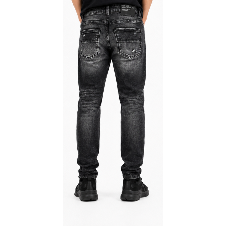 M.society slim straight fit rip and repair denim by M.SOCIETY