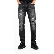 M.society slim straight fit rip and repair denim by M.SOCIETY