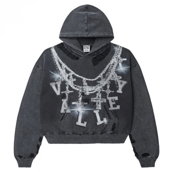 Vale forever big chain pullover hoodie by VALE FOREVER