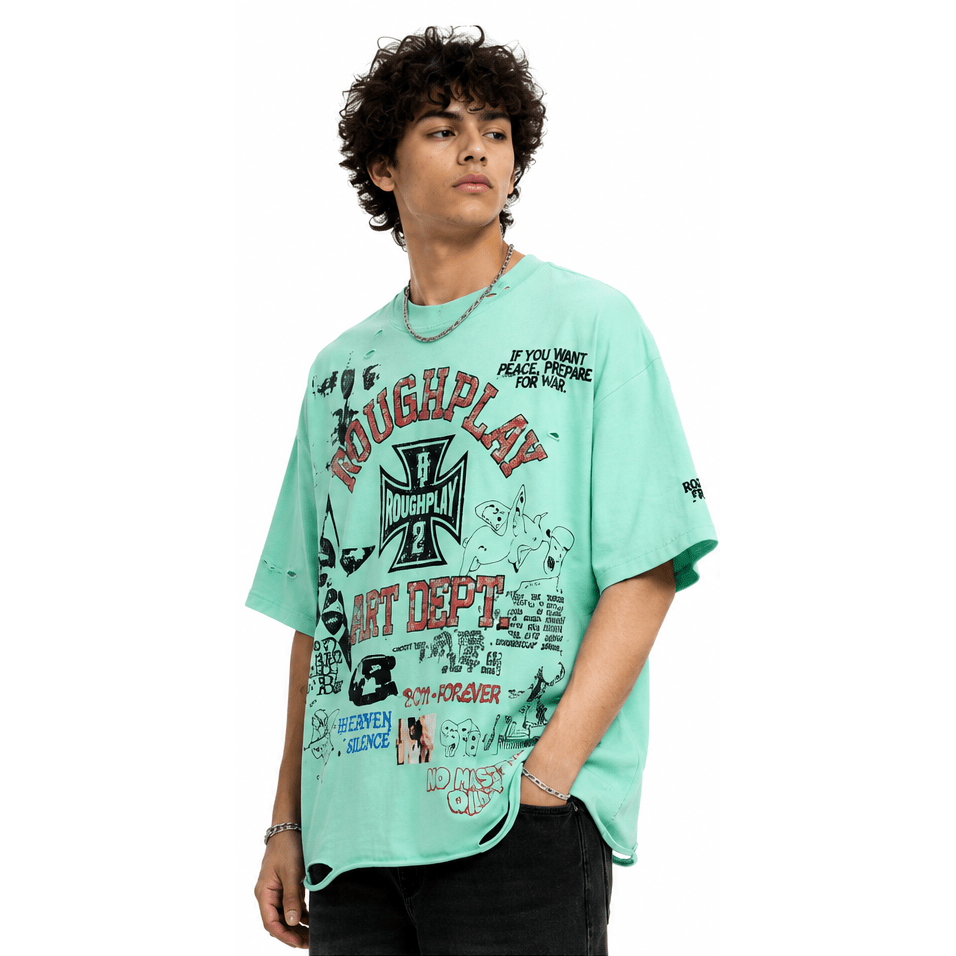 Rough play art dept lime t-shirt - T-SHIRT - Cityswagusa.com