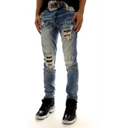 Industrial Indigo Woven Belt Denim - ECtrendsetters