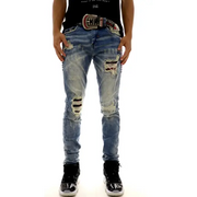 Industrial Indigo Woven Belt Denim - ECtrendsetters