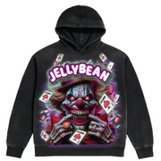 Jellybean circus joker hoodie - XS / BLACK - HOODIE
