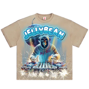 Jellybean dj t-shirt - XS / CREAM - T-SHIRT
