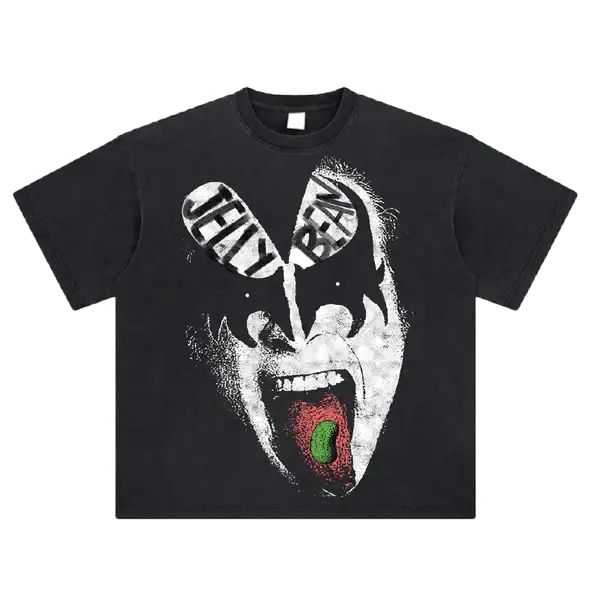 Jellybean rockstar t-shirt - SMALL / BLACK - T-SHIRT