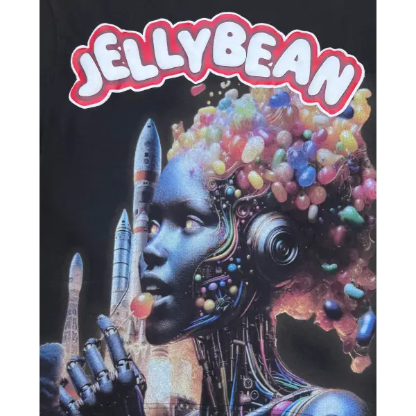 Jellybean spaceship candy t-shirt - T-SHIRT