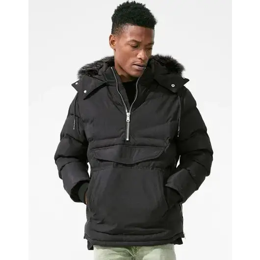 Jordan Craig Anorak Puffer Jacket - MEDIUM / BLACK - HOODIE