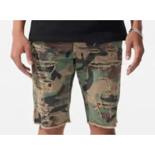 Jordan craig camo distress denim short - 32W / CAMO - SHORTS