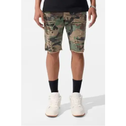 Jordan craig camo distress denim short - SHORTS