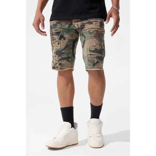 Jordan craig camo distress denim short - SHORTS