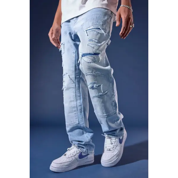Jordan craig carpenter aaron fit denim - 28W/32L / LT.BLUE - DENIM