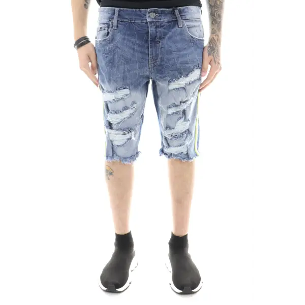 Jordan Craig Distress Track Denim Short - ECtrendsetters