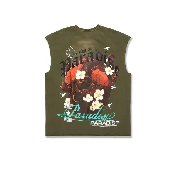 Jordan craig floral off sleeves - T-SHIRT