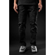 Jordan craig heavy distressed aaron fit denim - DENIM