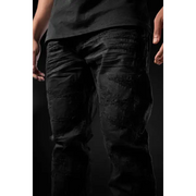 Jordan craig heavy distressed aaron fit denim - DENIM