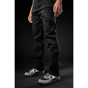 Jordan craig heavy distressed aaron fit denim - DENIM