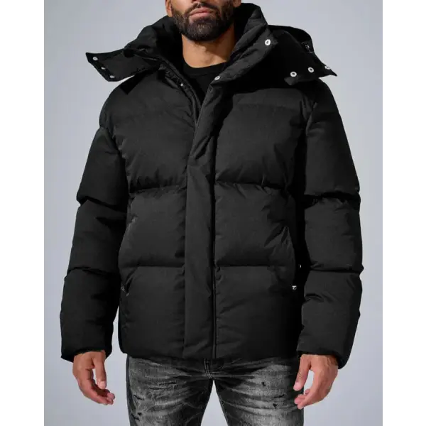 Jordan craig hooded puffer coat - SMALL / BLACK - JACKET