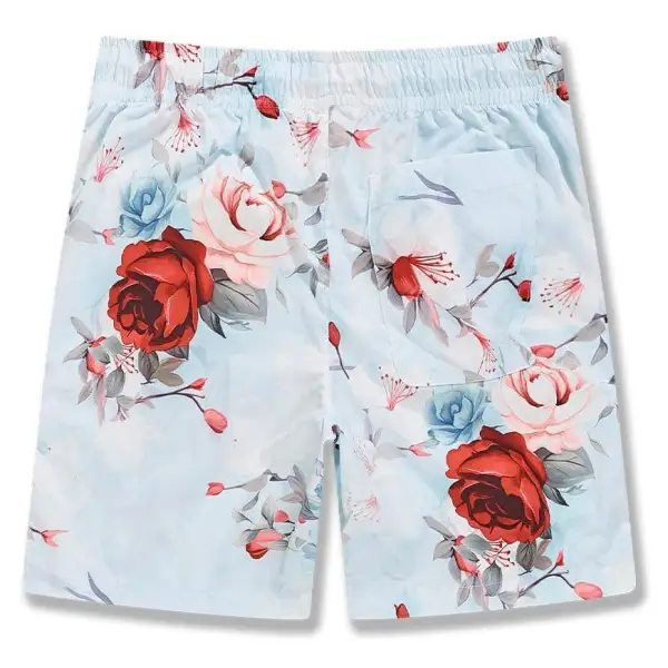 Jordan craig ibiza lounge red floral short - SHORTS