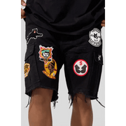 Jordan Craig retro war angels patch cargo shorts by JORDAN CRAIG