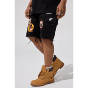 Jordan Craig retro war angels patch cargo shorts by JORDAN CRAIG