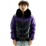 Jordan Craig Two Tone Bubble Fur Jacket - ECtrendsetters