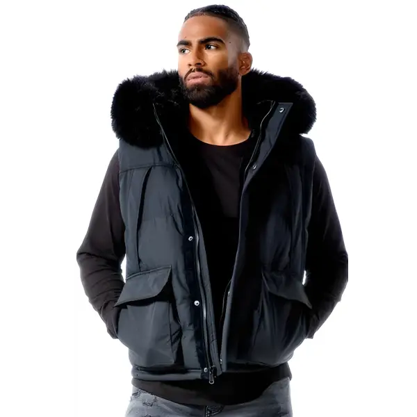 Jordan Craig Yukon Fur Lined Puffer Vest - ECtrendsetters