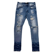 Kdnk rhinestone embellish denim - DENIM