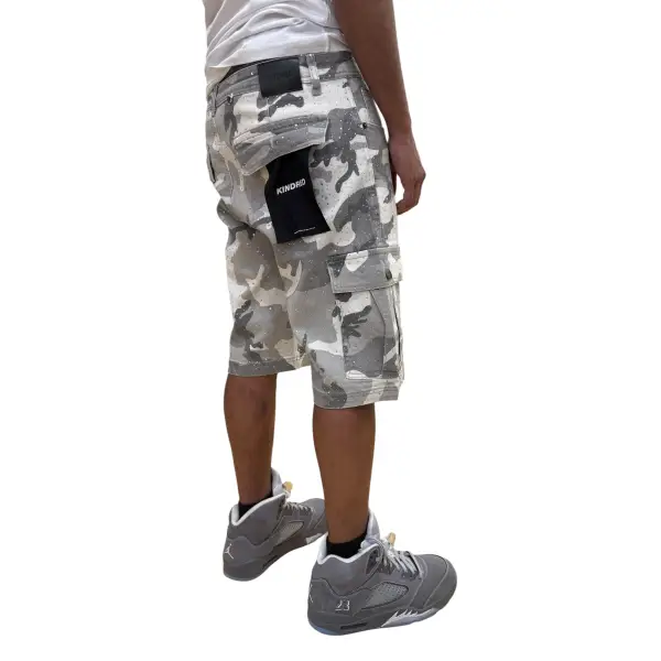 Kindred camo rhinestone cargo shorts - SHORTS