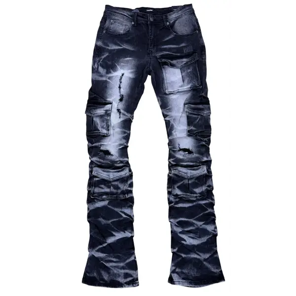 Kindred stacked utility denim jeans - DENIM