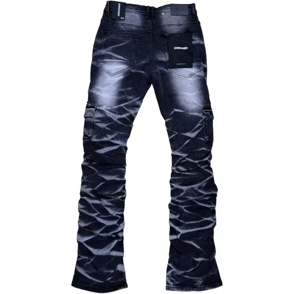 Kindred stacked utility denim jeans - DENIM