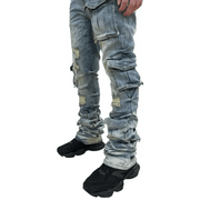 Kindred stacked utility denim jeans by Kindred