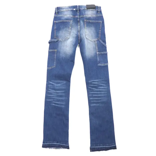 Krome ripped stitched stacked denim - Pants