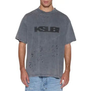 Ksubi blasted ekcess ss t-shirt - XS / DK.GRAY - T-SHIRT