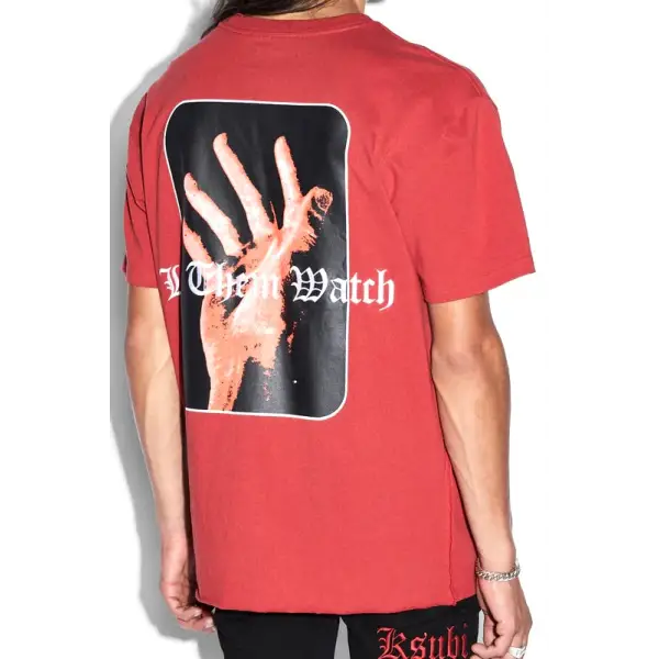 Ksubi icons biggie ss crimson t-shirt - T-SHIRT