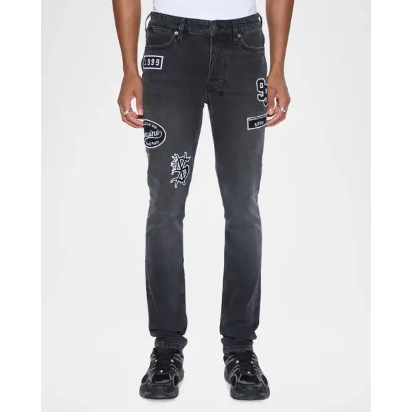Ksubi van winkle roadhouse blk patch - 28W/32L / BLK.WASH - DENIM
