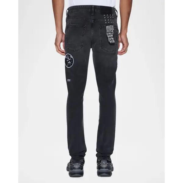 Ksubi van winkle roadhouse blk patch - DENIM