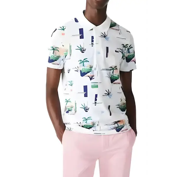 Lacoste Tropical Piqué Polo Shirt - ECtrendsetters