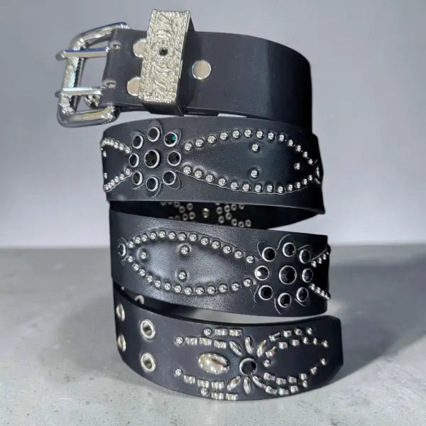 Life Of Desire studded belt - SMALL / BLACK - BELTS