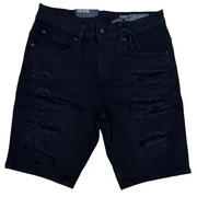 m society ripped repair denim short - SHORTS