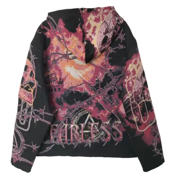 Majestik cyber opera tapestry hoodie - HOODIE