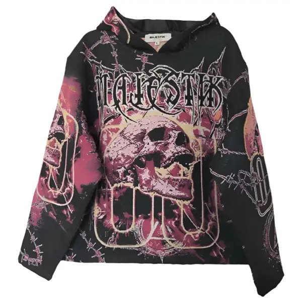 Majestik cyber opera tapestry hoodie - HOODIE